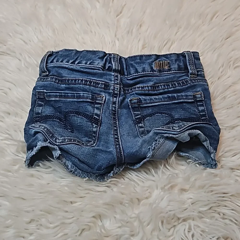 Justice Girls Short Cut Off Jean Shorts